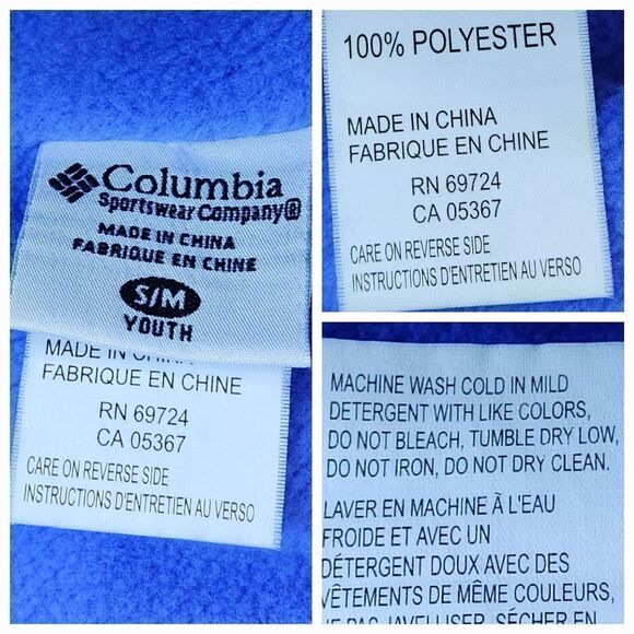 💜Columbia Purple & Blue Fleece Jester Winter Hat Small/Medium - Picture 11 of 11